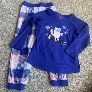 Skiing Cat pajamas